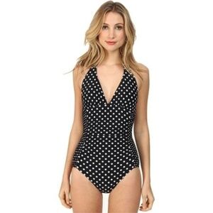 New DKNY Halter Maillot One-Piece - US 8